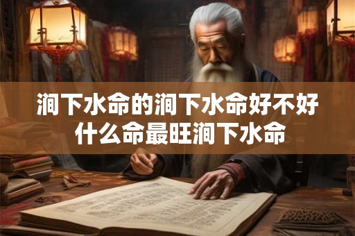 涧下水命的涧下水命好不好 什么命最旺涧下水命