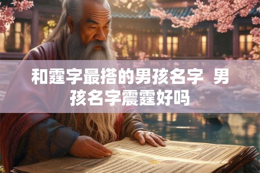 和霆字最搭的男孩名字  男孩名字震霆好吗
