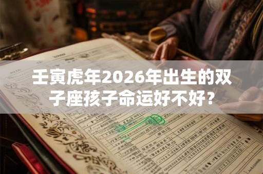 壬寅虎年2026年出生的双子座孩子命运好不好？