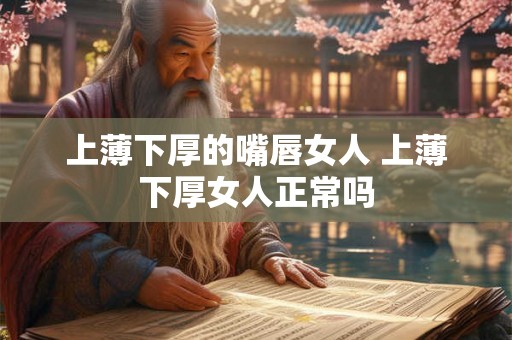 上薄下厚的嘴唇女人 上薄下厚女人正常吗