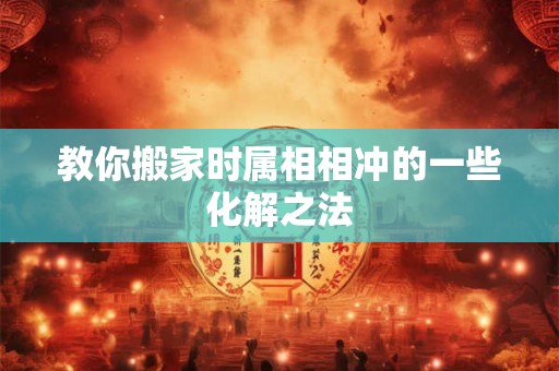 教你搬家时属相相冲的一些化解之法 教你搬家时属相相冲的一些化解之法