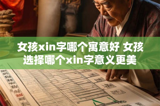 女孩xin字哪个寓意好 女孩选择哪个xin字意义更美