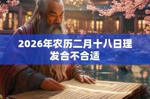 2026年农历二月十八日理发合不合适 2026年农历二月十八日理发合不合适