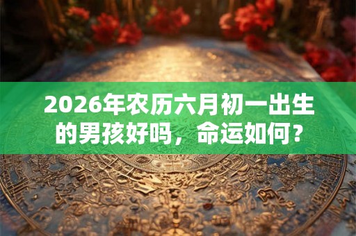 2026年农历六月初一出生的男孩好吗,命运如何? 2026年农历六月初一出生的男孩好吗,命运如何?