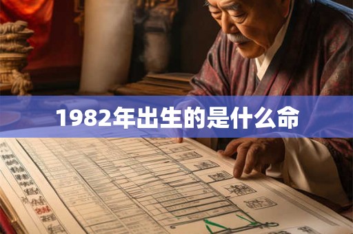 1982年出生的是什么命 1982年出生的是什么命