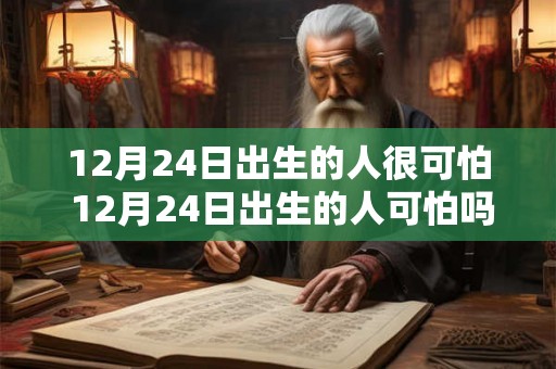 12月24日出生的人很可怕 12月24日出生的人可怕吗