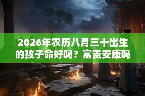 2026年农历八月三十出生的孩子命好吗？富贵安康吗？