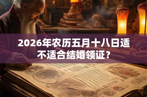 2026年农历五月十八日适不适合结婚领证？