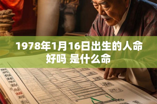 1978年1月16日出生的人命好吗 是什么命