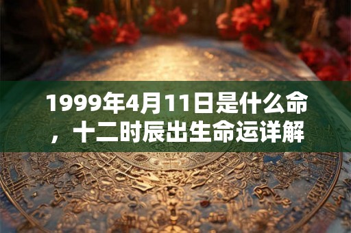 1999年4月11日是什么命，十二时辰出生命运详解