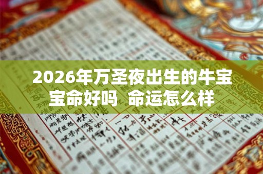 2026年万圣夜出生的牛宝宝命好吗  命运怎么样