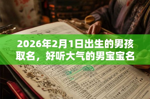 2026年2月1日出生的男孩取名，好听大气的男宝宝名字？