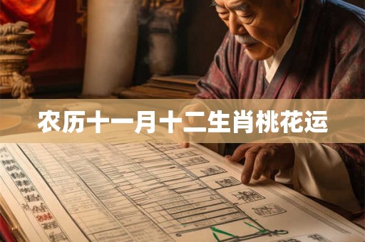 农历十一月十二生肖桃花运