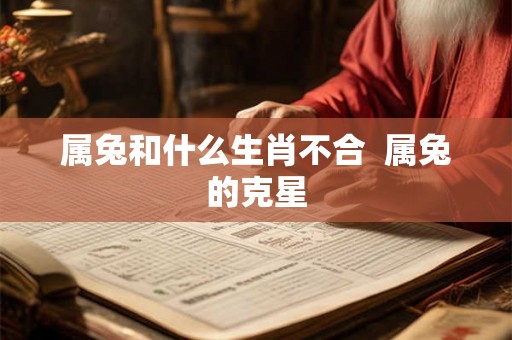 属兔和什么生肖不合  属兔的克星