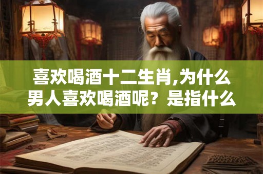喜欢喝酒十二生肖,为什么男人喜欢喝酒呢？是指什么肖