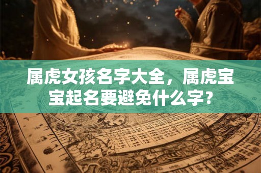 属虎女孩名字大全,属虎宝宝起名要避免什么字? 属虎女孩名字大全,属虎宝宝起名要避免什么字?