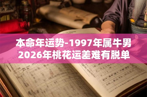 本命年运势-1997年属牛男2026年桃花运差难有脱单机会
