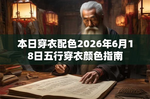 本日穿衣配色2026年6月18日五行穿衣颜色指南