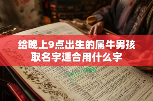 给晚上9点出生的属牛男孩取名字适合用什么字 给晚上9点出生的属牛男孩取名字适合用什么字