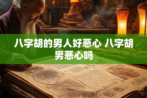 八字胡的男人好恶心 八字胡男恶心吗