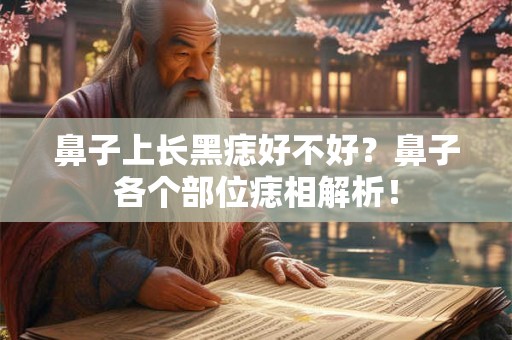 鼻子上长黑痣好不好？鼻子各个部位痣相解析！
