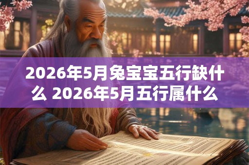 2026年5月兔宝宝五行缺什么 2026年5月五行属什么命
