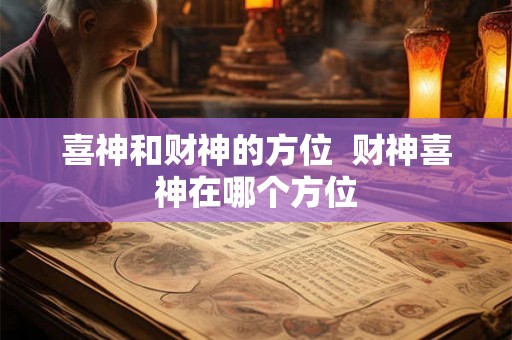 喜神和财神的方位 财神喜神在哪个方位 喜神和财神的方位 财神喜神在哪个方位
