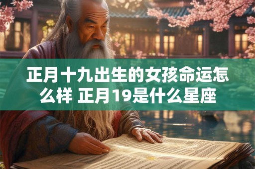 正月十九出生的女孩命运怎么样 正月19是什么星座