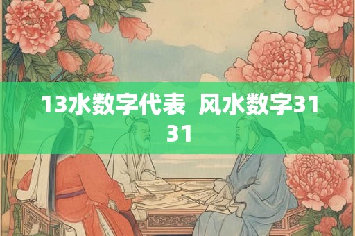 13水数字代表  风水数字3131