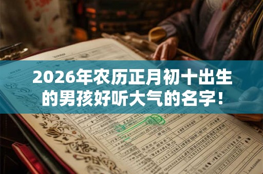 2026年农历正月初十出生的男孩好听大气的名字！