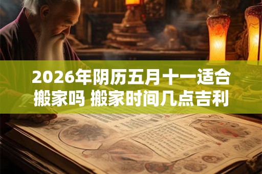 2026年阴历五月十一适合搬家吗 搬家时间几点吉利