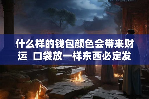 什么样的钱包颜色会带来财运  口袋放一样东西必定发财