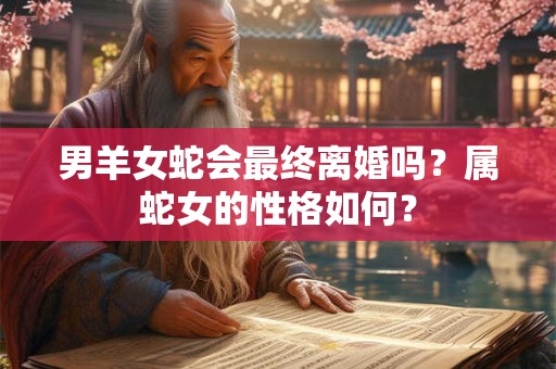 男羊女蛇会最终离婚吗？属蛇女的性格如何？