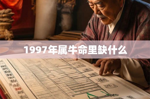 1997年属牛命里缺什么