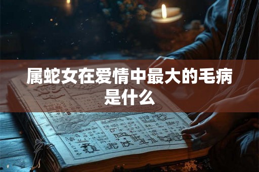 属蛇女在爱情中最大的毛病是什么 属蛇女在爱情中最大的毛病是什么