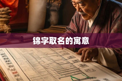 锦字取名的寓意