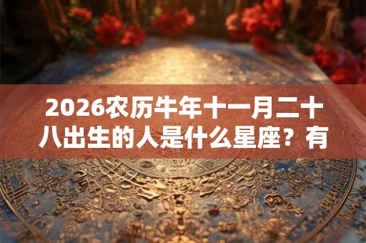 2026农历牛年十一月二十八出生的人是什么星座？有什么性格特点？