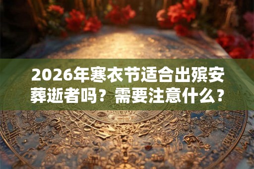 2026年寒衣节适合出殡安葬逝者吗？需要注意什么？