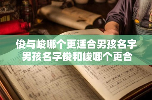 俊与峻哪个更适合男孩名字 男孩名字俊和峻哪个更合适