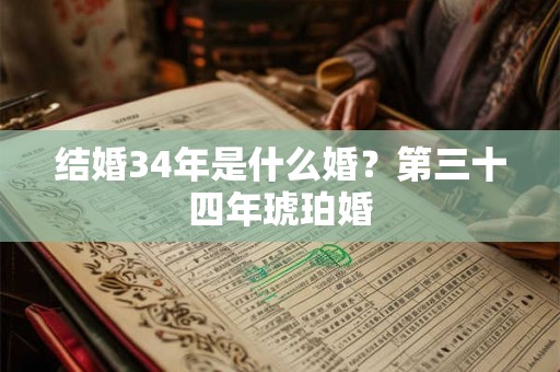 结婚34年是什么婚？第三十四年琥珀婚