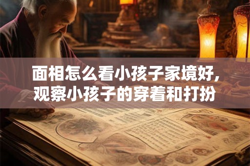 面相怎么看小孩子家境好,观察小孩子的穿着和打扮