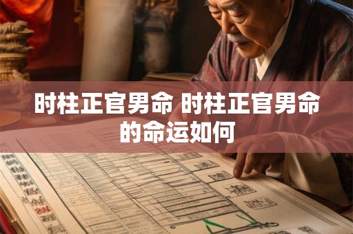 时柱正官男命 时柱正官男命的命运如何