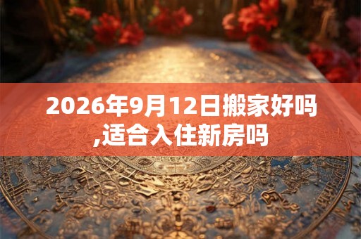 2026年9月12日搬家好吗,适合入住新房吗