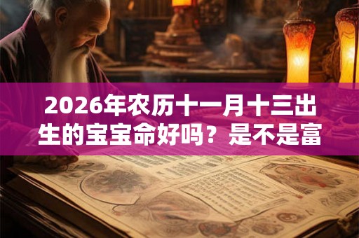 2026年农历十一月十三出生的宝宝命好吗？是不是富贵命？