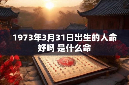 1973年3月31日出生的人命好吗 是什么命