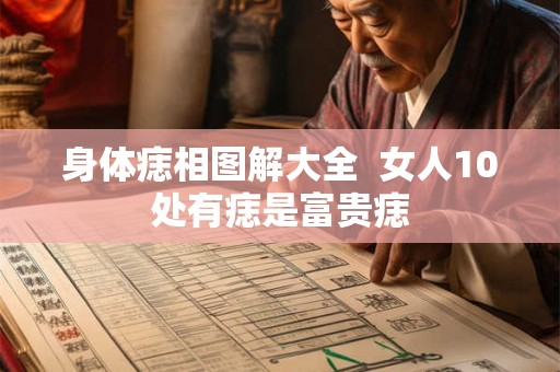 身体痣相图解大全  女人10处有痣是富贵痣