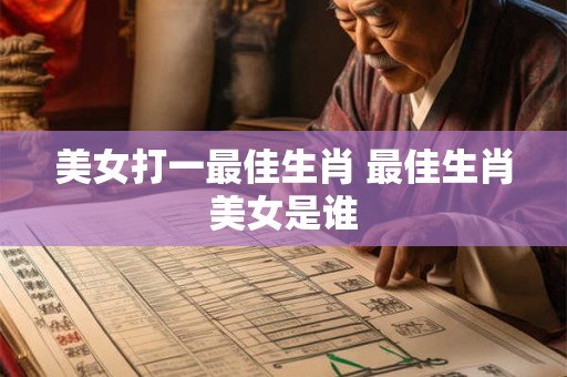 美女打一最佳生肖 最佳生肖美女是谁 美女打一最佳生肖 最佳生肖美女是谁