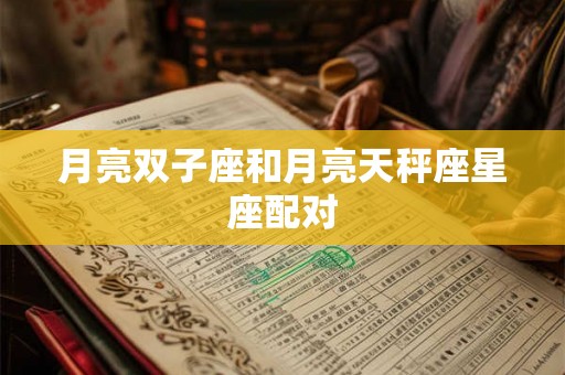 月亮双子座和月亮天秤座星座配对 月亮双子座和月亮天秤座星座配对