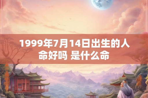 1999年7月14日出生的人命好吗 是什么命