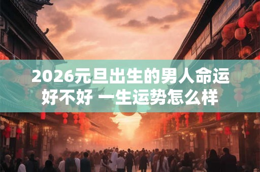 2026元旦出生的男人命运好不好 一生运势怎么样